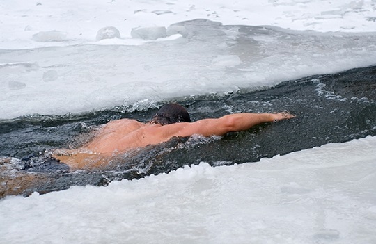 The Ice-Mile swim